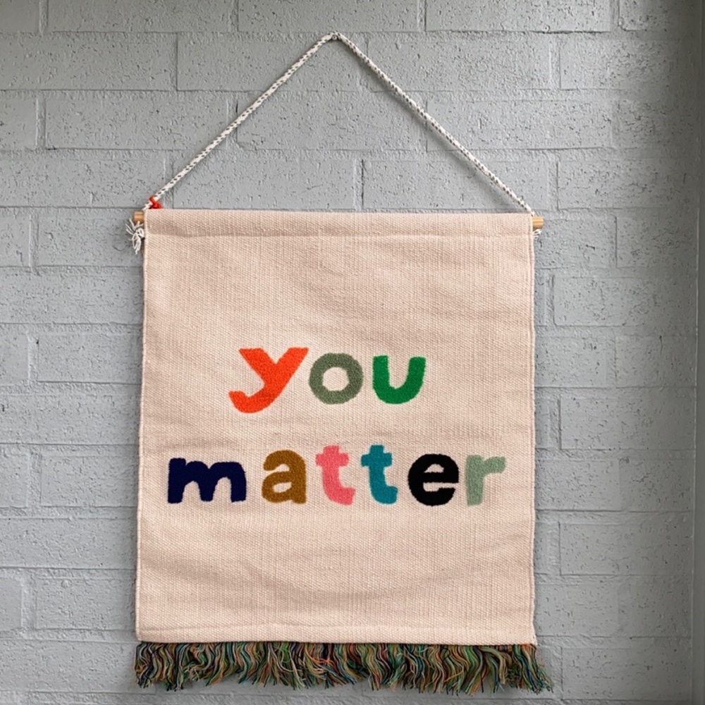NWT “You Matter” Hanging Canvas, Christian Robinson x Target